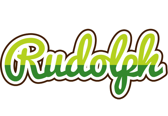 Rudolph golfing logo