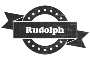 Rudolph grunge logo