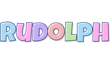 Rudolph pastel logo