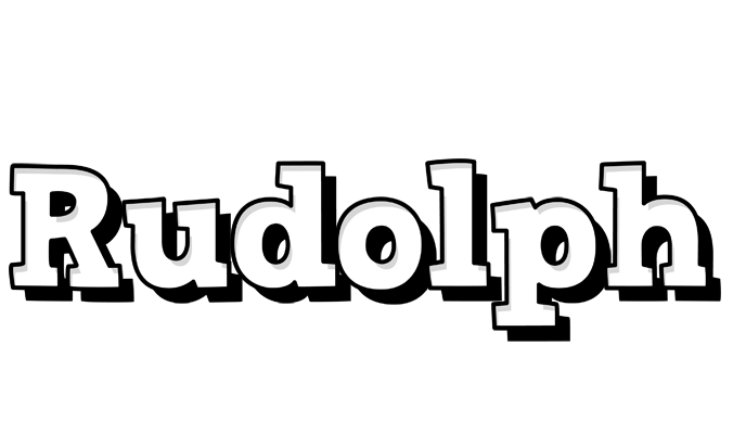 Rudolph snowing logo
