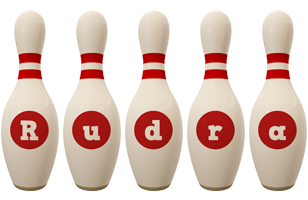 Rudra bowling-pin logo