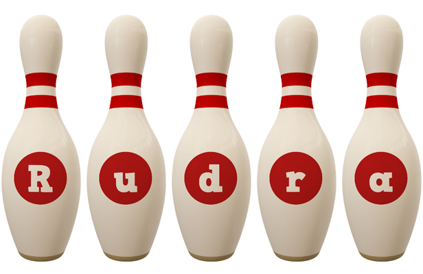 Rudra bowling-pin logo