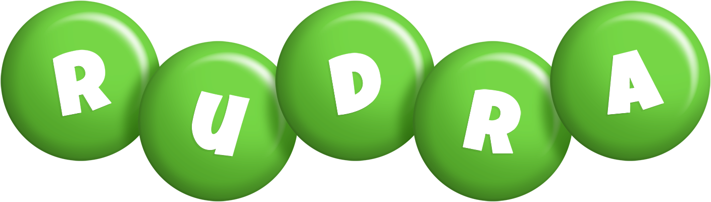 Rudra candy-green logo