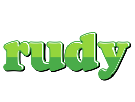 Rudy apple logo