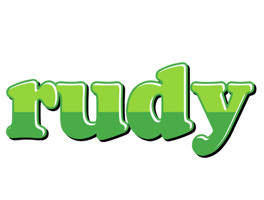 Rudy apple logo