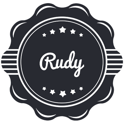 Rudy badge logo