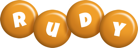 Rudy candy-orange logo
