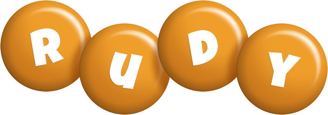 Rudy candy-orange logo