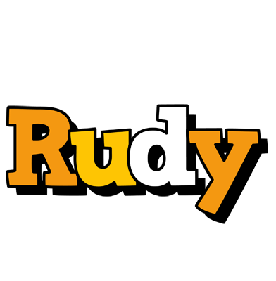 Rudy cartoon logo