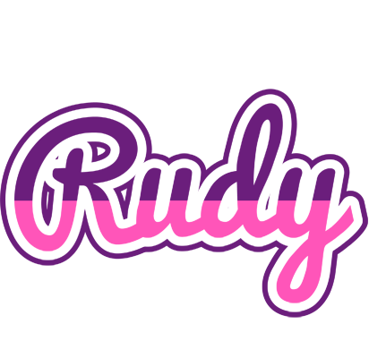 Rudy cheerful logo