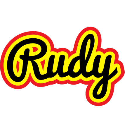 Rudy flaming logo