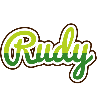 Rudy golfing logo