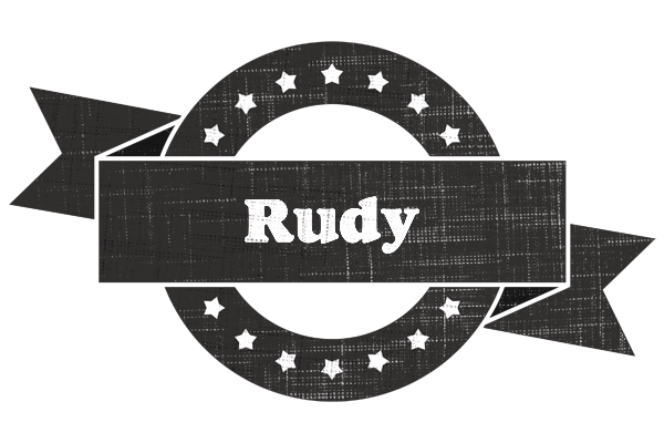 Rudy grunge logo