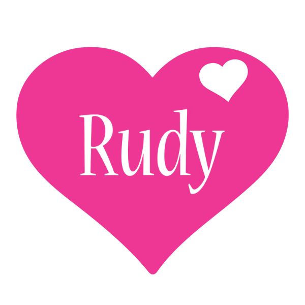 Rudy love-heart logo