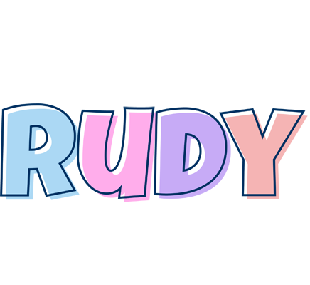 Rudy pastel logo