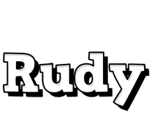 Rudy snowing logo