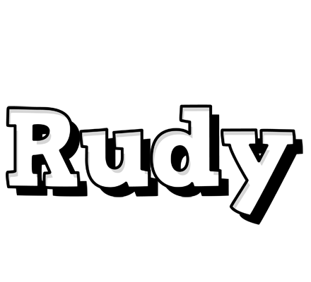 Rudy snowing logo