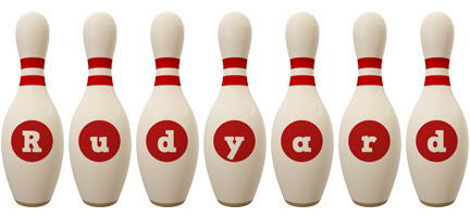 Rudyard bowling-pin logo