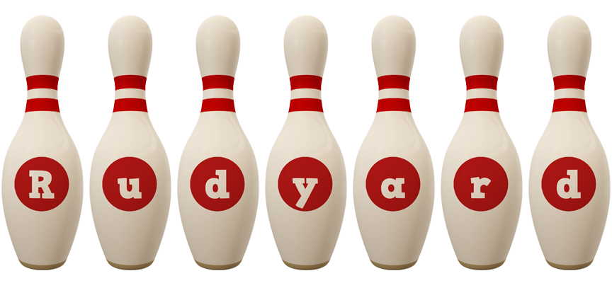 Rudyard bowling-pin logo