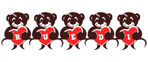 Ruedi bear logo
