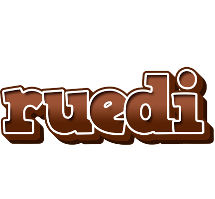 Ruedi brownie logo