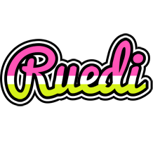 Ruedi candies logo