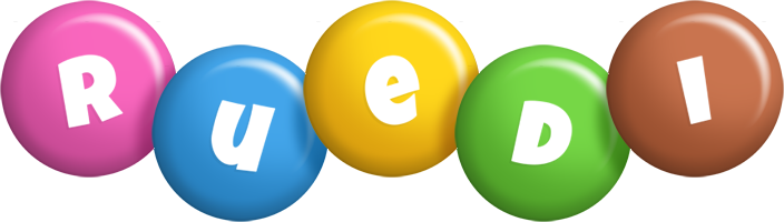 Ruedi candy logo