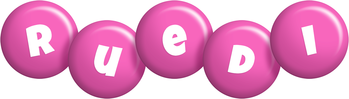 Ruedi candy-pink logo