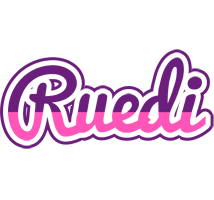 Ruedi cheerful logo