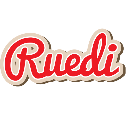 Ruedi chocolate logo