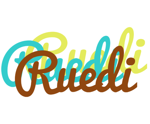 Ruedi cupcake logo