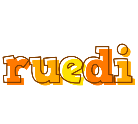 Ruedi desert logo