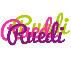 Ruedi flowers logo