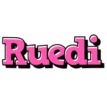 Ruedi girlish logo