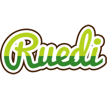 Ruedi golfing logo