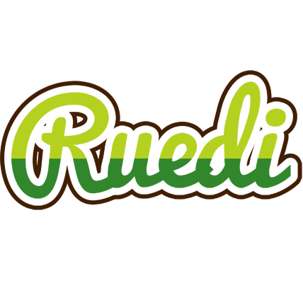 Ruedi golfing logo