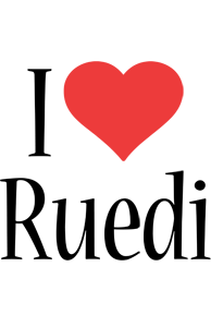 Ruedi i-love logo