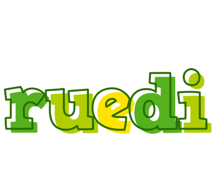 Ruedi juice logo