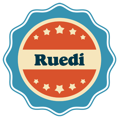 Ruedi labels logo