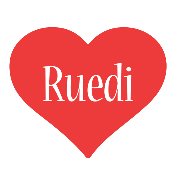 Ruedi love logo