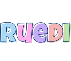 Ruedi pastel logo