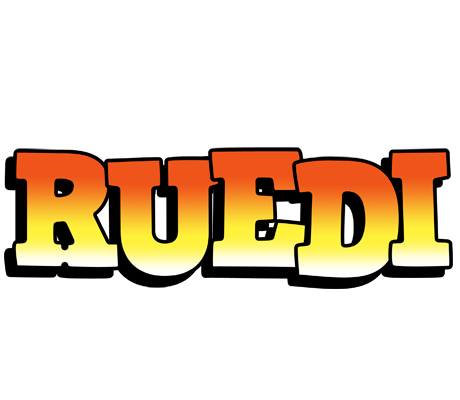 Ruedi sunset logo
