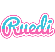 Ruedi woman logo