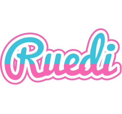 Ruedi woman logo