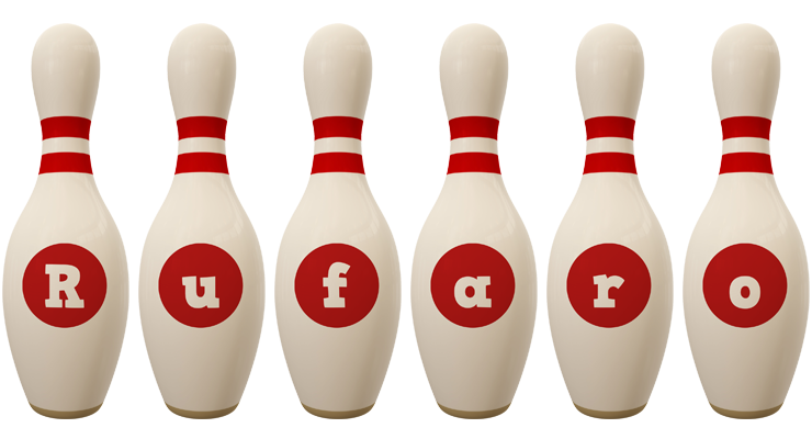 Rufaro bowling-pin logo