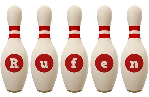 Rufen bowling-pin logo
