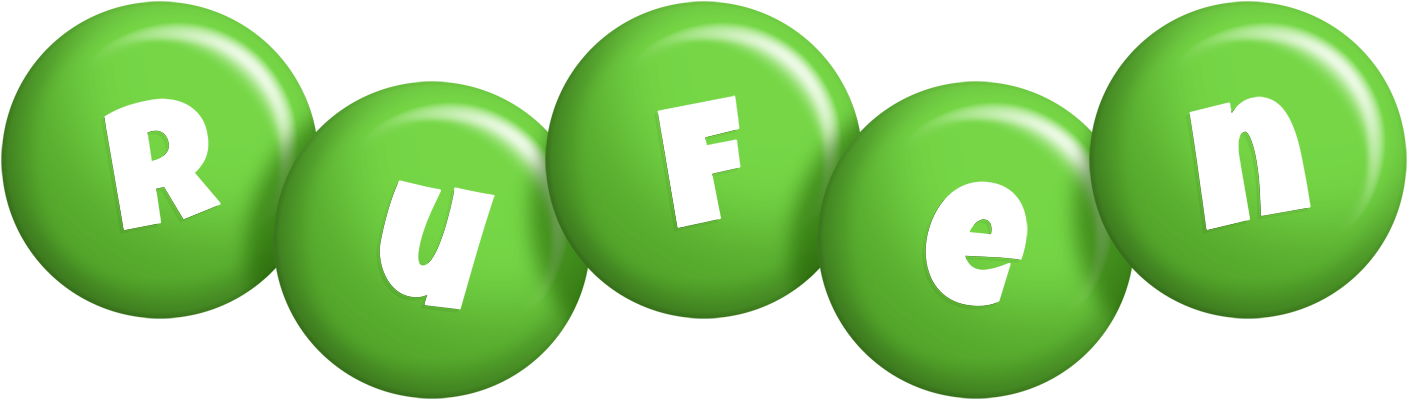 Rufen candy-green logo