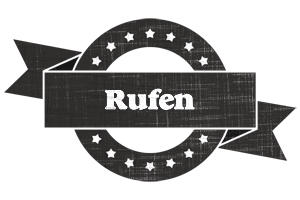 Rufen grunge logo
