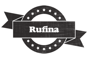 Rufina grunge logo