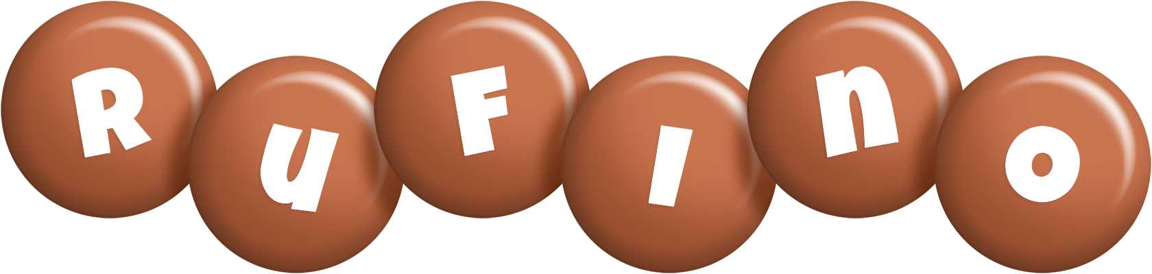 Rufino candy-brown logo